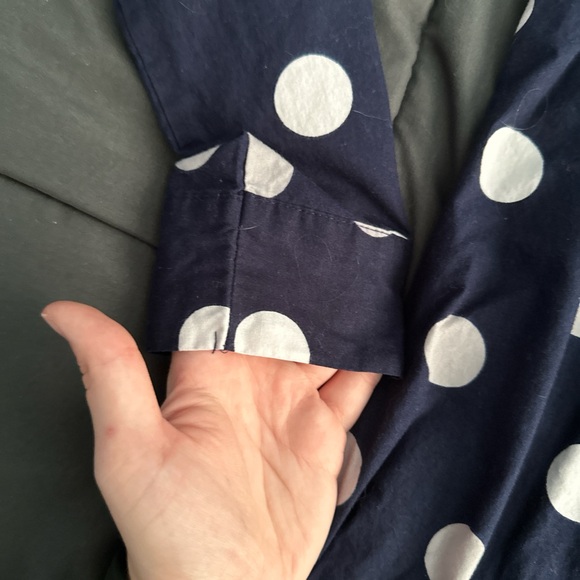 Sonoma Navy Polka Dot Pajama Set --Women's XS - Picture 4 of 7